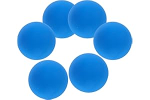 TOYANDONA 6pcs Blue Rubber Squash Balls High Elasticity for Racquetball Practice and Hand-Eye Coordination