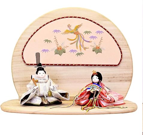 Amazon 雛人形 おしゃれ コンパクト ひな人形 かわいい モダン ミニ おひな様 真丸お顔 平飾り おもちゃ