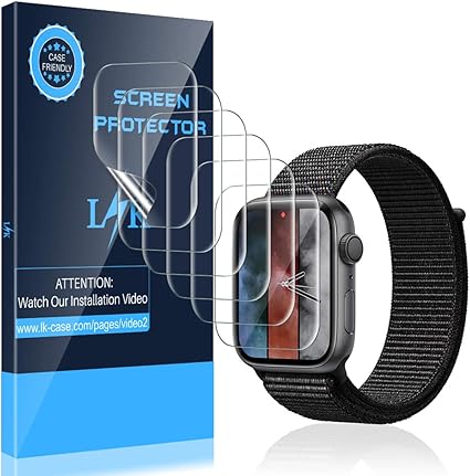LK Protector de Pantalla para Apple Watch 44mm / 42mm Series 5/4 ...