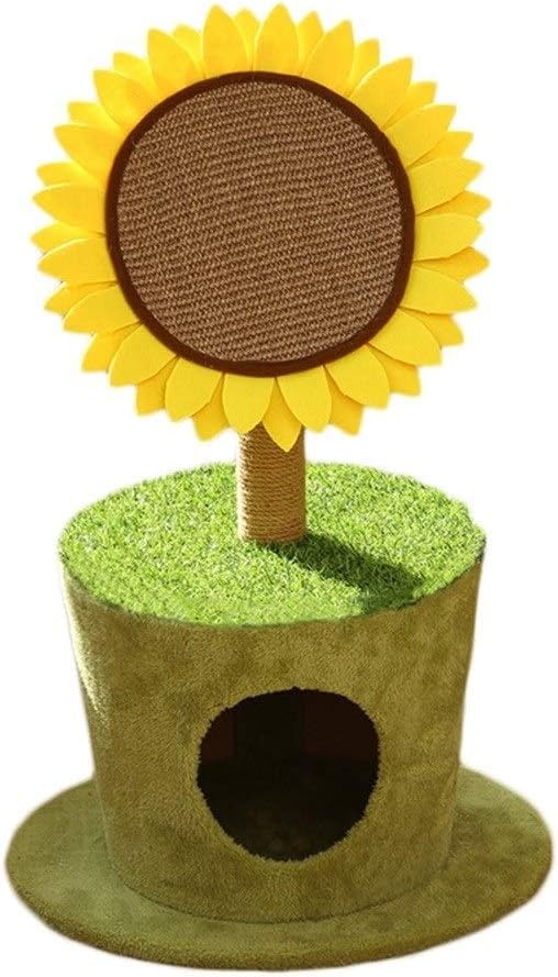 Cfbcc Sunflower Cat Tree Climbing Sun Flower Durable Sisal Pillar Cat