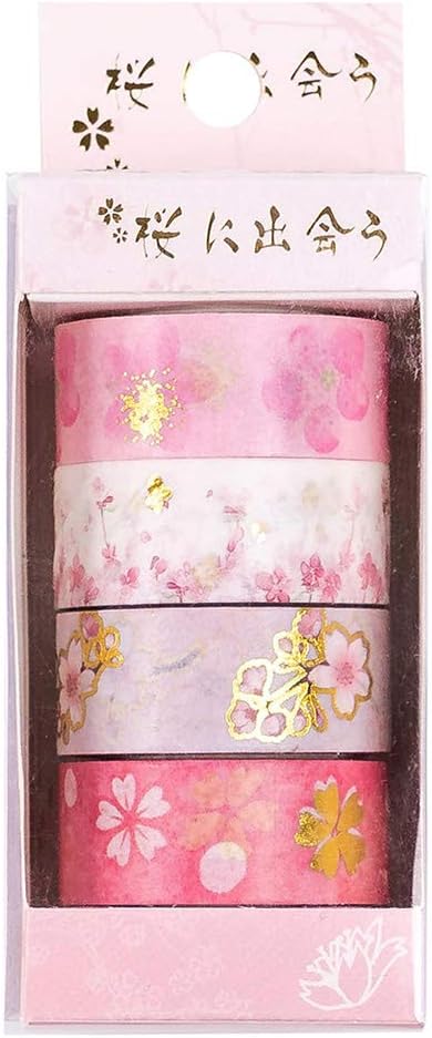 Cengjilosk Starry Sky Cherry Blossoms Washi Tape Adhesive Tape DIY Scrapbooking Sticker