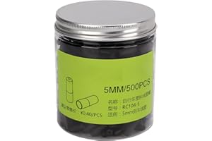 Saluaqui Brake Cable Ferrule Brake Ferrules 500Pcs Plastic 5Mm Cable Housing Premium Poly Plastic Material with Glossy Edges 