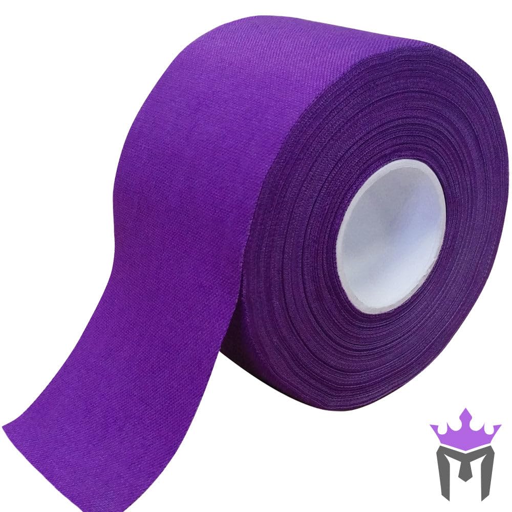 Meister Premium Athletic Zinc Oxide Trainer's Tape for Sports and Medical - 13.7m x 3.8cm - Purple - 6 Rolls