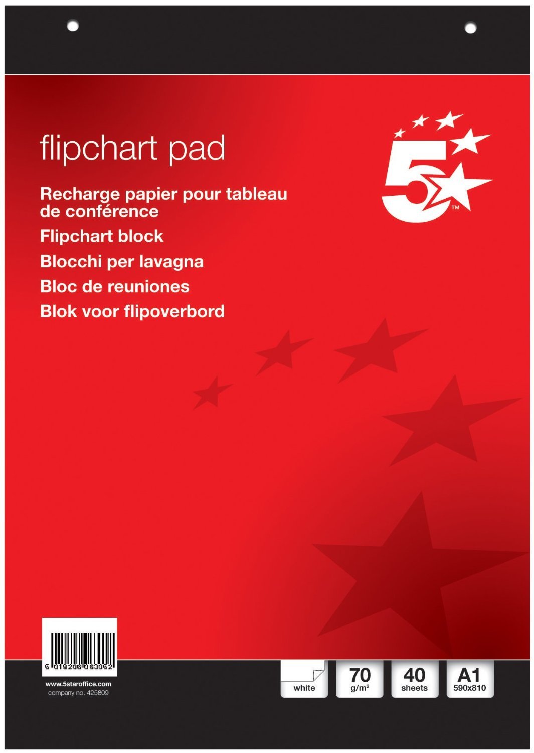 5 Star FL010801 Notepad Memo Roll 70 g (58.4 cm x 81.3 cm 40 sheets pack of 1)