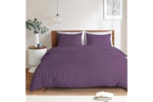 Mejoroom Purple Duvet Cover Queen Size – Queen Duvet Cover Set - Soft and Breathable Comforter Cover with Zipper Closure, 3Pieces, 1 Duvet Cover (90x90”) and 2 Pillow Shams(20x26”)