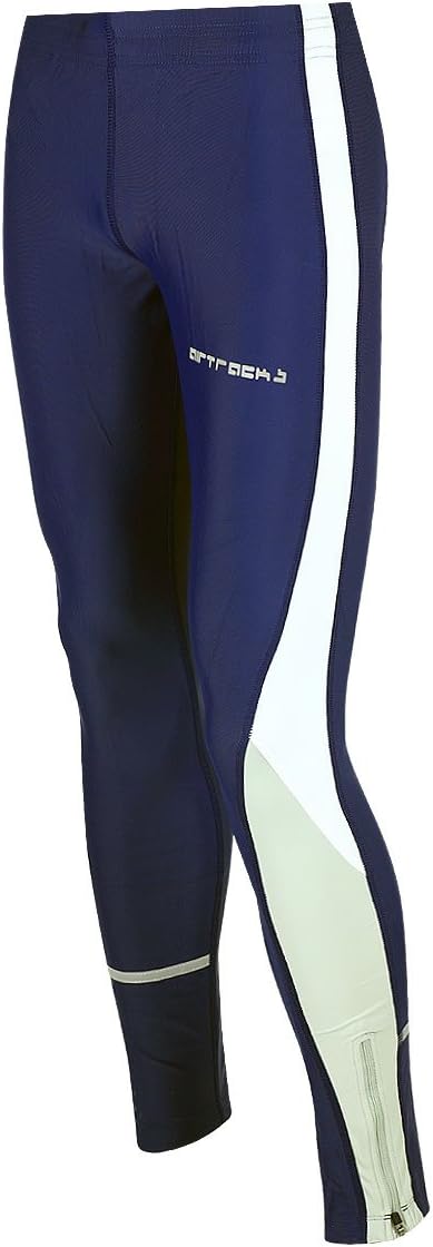 Airtracks unisex winter functional, long, thermal running tights, breathable, with reflectors