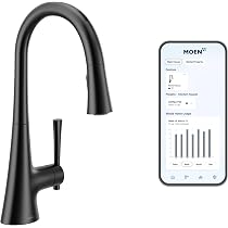 Amazon.com: Moen 9126EVBL Kurv Smart Touchless Pull Down Sprayer ...