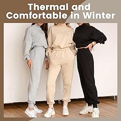 CAMPSNAIL Fleece Lined Sweatpants Women - Joggers
