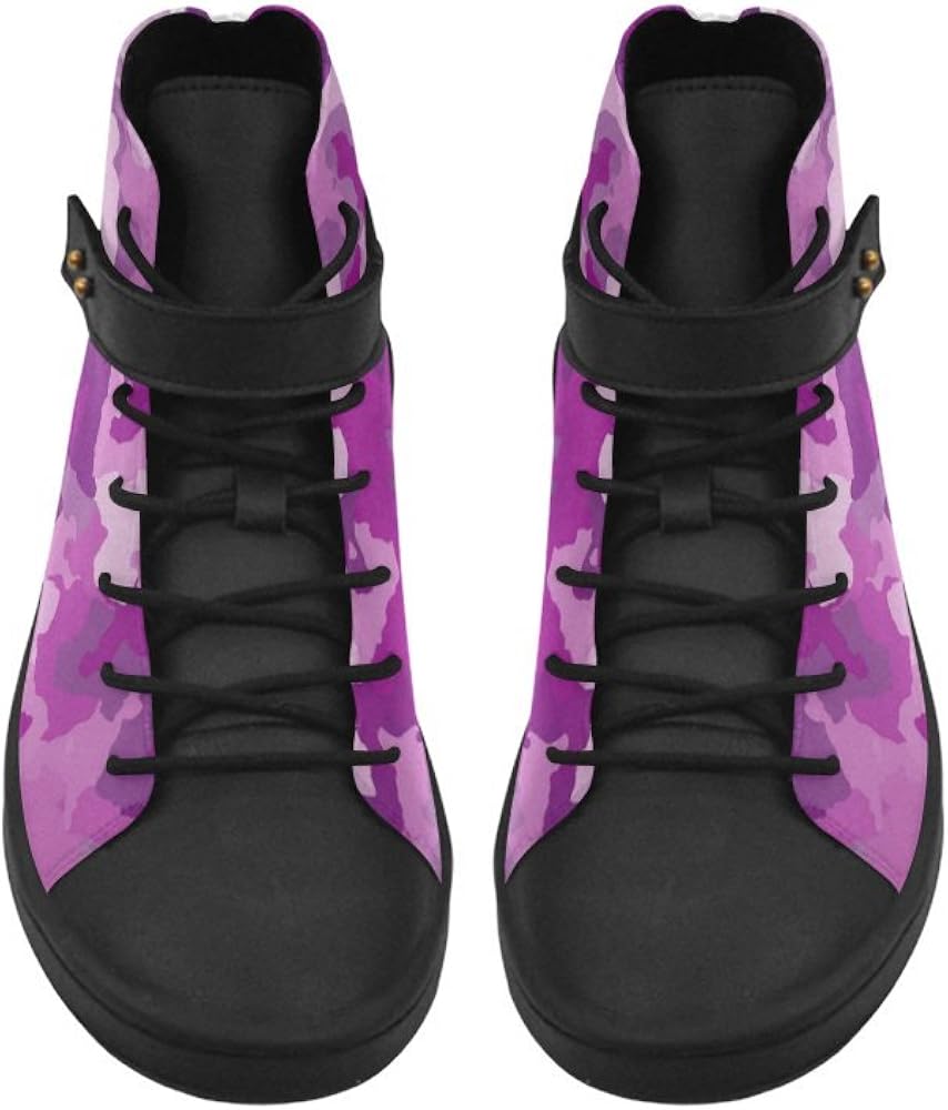purple high top shoes