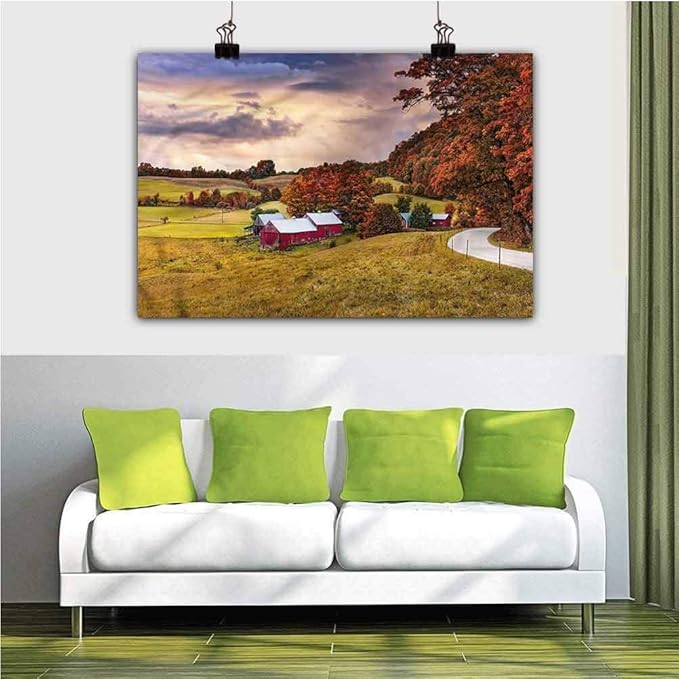 Landscape Kitchen Wall Art Vermont USA Autumn