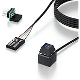 LHKLUK PC Power Button with 118" Cable - Desktop Computer Power Switch, External ON/Off Switch LED, PC Power Supply Button Splitter for Computer Motherboard (Black 118'')