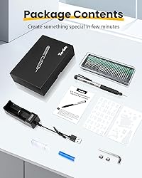 Tarlido Engraving Pen, USB Rechargeable Cordless