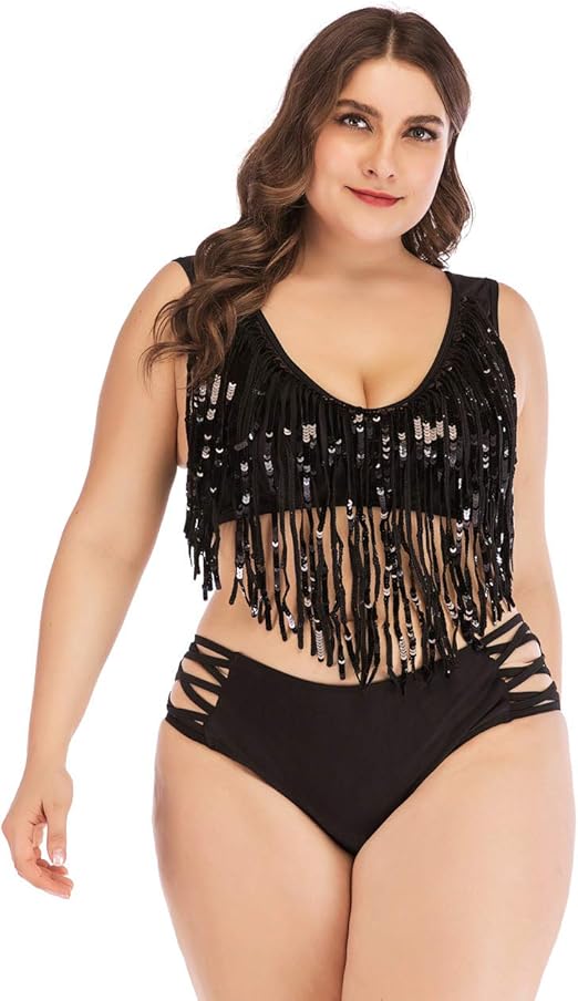plus size sequin swimsuit