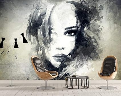 Fondo de pantalla personalizado, estilo retro, blanco y negro, belleza