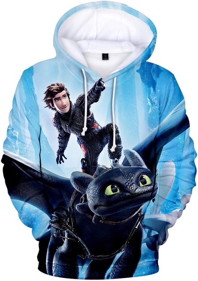 How to Train Your Dragon Hoodie Hiccup Night Fury Toothless Pullover Sweatshirt
