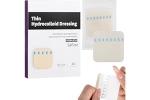 Hydrocolloid Wound Dressing 2" x 2" Hydrocolloid Bandages Sterile Adhesive Patches for Bed Sores, Abrasions, Wounds Care 10 P