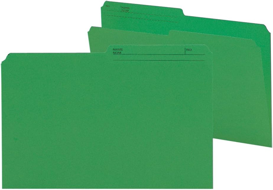 Smead Reversible File Folder, 1/2-Cut Tab, Legal Size, Black, 100 per Box (15364) : Office Products