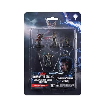 Dungeons & Dragons Fantasy Miniatures: Icons of The Realms Set 10 Guildmaster`s Guide to Ravnica Companion Starter Two
