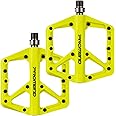Mountain Bike Pedals - Durable Nylon DU Bearing Platform Pedals for MTB and BMX