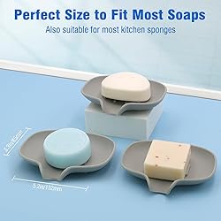 3 Pack Soap Bar Holder, AIMAIAIMAI Self Draining