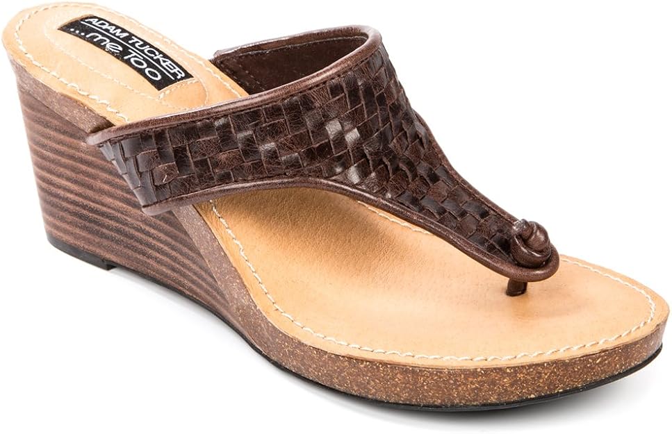 Amazon.com | Me Too Womens Adam Tucker - Kain16 Dark Brown Sandals 5.5 M | Sandals