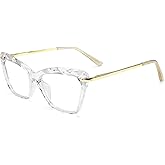 FEISEDY Cat Eye Glasses Frame Clear Lenses Lightweight Eyewear for Women B2440