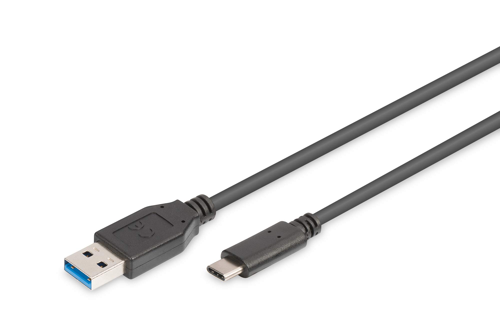 DIGITUS USB 3.2 Gen1 connection cable - 1.0 m - USB A (male) to USB C (male) - 5 Gbit/s - connection cable - black