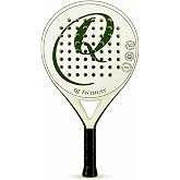 Padel Racket, Carbon Fiber Surface Padel Racquet, Lightweight, Ideal for Training/Matches