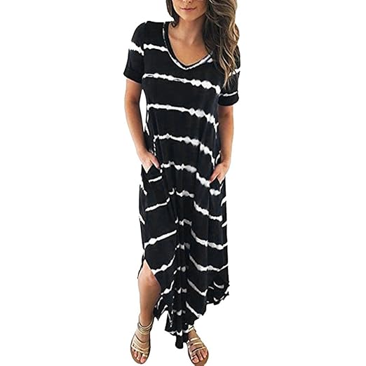 striped beach dress