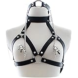 Sex Bondage UTIMI Nipple Clamp SM Chest Harness Breast Clamp Neck Collar Restraint for Sex Game