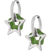Y2k Crystal Star Earrings, Goth Emo Punk Grunge Y2k Earrings, Star Jewelry | Copper &amp; Crystal, Gothic Emo Punk Grunge Y2k Aesthetic Jewelry, Christmas Jewelry Gift