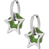 Amazon.com: Sacina Y2k Crystal Star Earrings, Goth Emo Punk