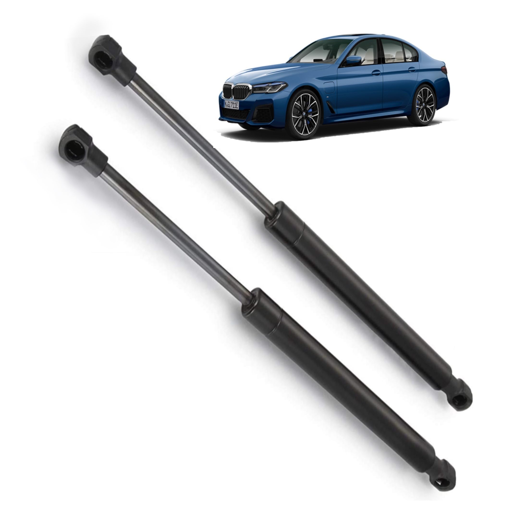 Ramor Strutz 2x Bonnet Gas Struts Compatible with a BMW 5 Series E60 E61 2003-2010. Replacement for 51237008745