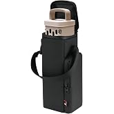 Travel Carrying Bag for Turtlebox Ranger Outdoor Portable Speaker, Carrying Protective Case with Detachable Handle &amp;Zipper Pocket Speaker Storage Sleeve Pouch (Black)