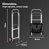VonHaus Folding Sack Truck Aluminium 90kg Hand Trolley view 6