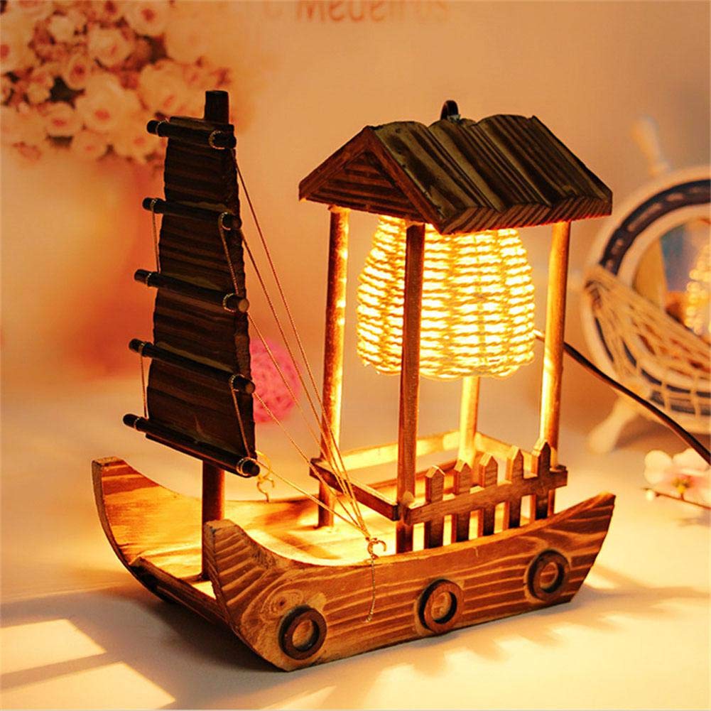 Amazon Com Yydeo Warm Yellow Light Wooden Cabin Sailing Craft