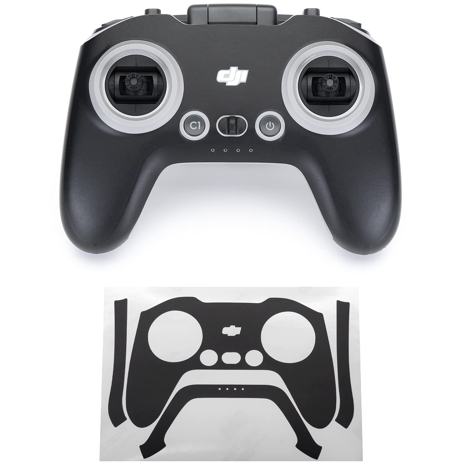 WRAPGRADE Skin Compatible with DJI FPV RC/FPV Remote Controller 3 (STEALTH BLACK) — image 1