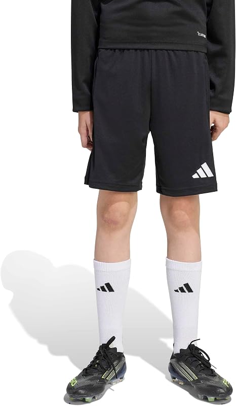 Unisex niños Entrada26 Training Kids Shorts, Black/White, 7-8 Years