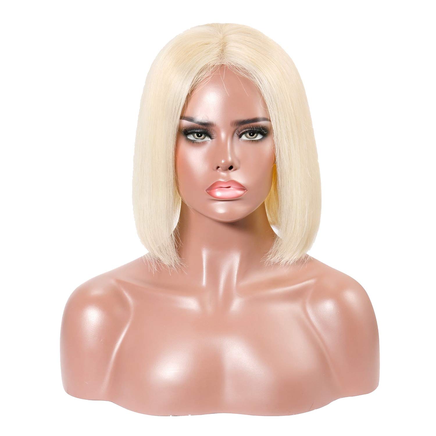 Human Lace Front Wig Peruvian Straight Remy Hair For Black Women Blonde 3 Color to Choose,#613,16IN,CN,150%