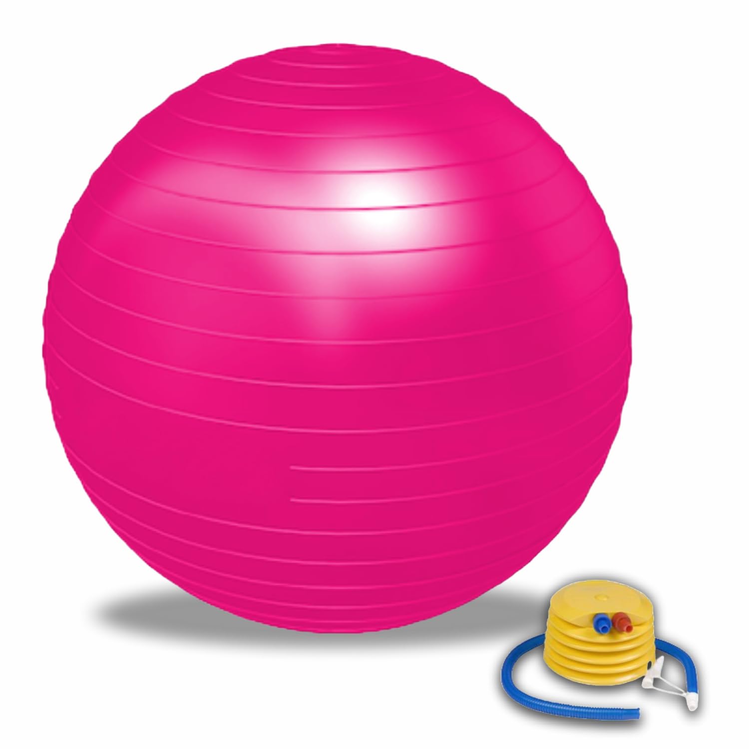 ONEX Gym, Yoga, Birthing, Pregnancy Ball Pilate Balance Balls with Pump, Anti-Slip & Anti-Burst,Fitness, Physical Therapy, Gym Office and Home Exercise 75 cm (Pink)