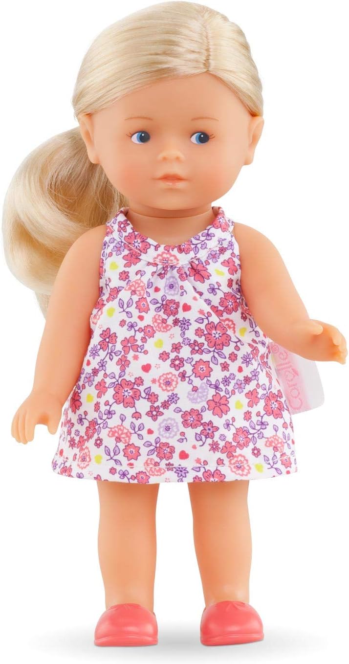 Corolle 9000240010 - Les Trendies Mini Corolline Rosy Blonde 20 cm French Doll with Charm and Vanilla Fragrance - Image 3