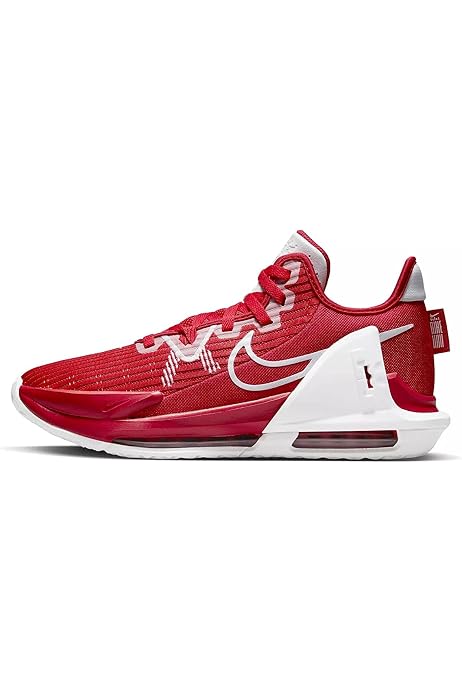 navy blue and red lebrons