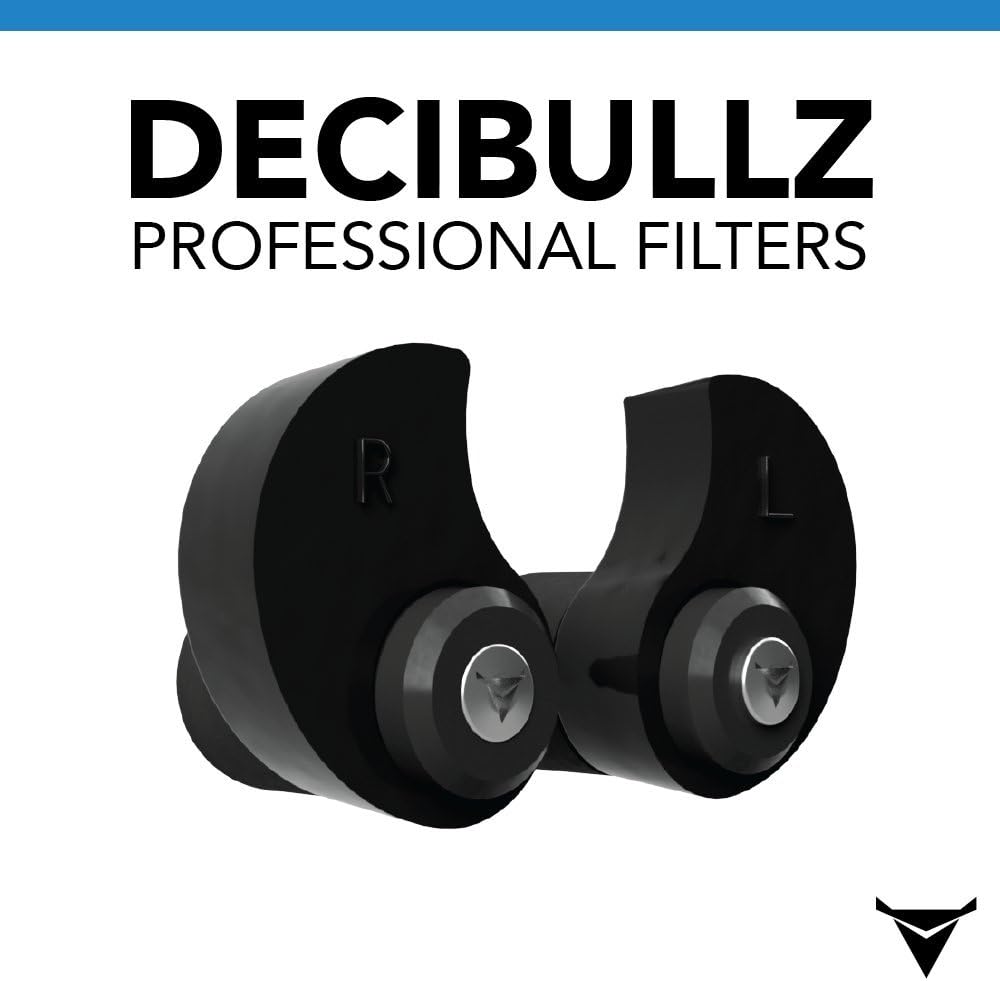 Decibullz - Custom Molded Professional Filters, Perfect for Musicians, Recording Professionals and Concertgoers: Sports & Outdoors
