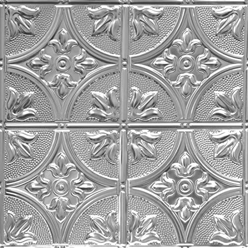 Shanko LS309DA Pattern 309 Authentic Pressed Metal Wall and Ceiling Tiles, 20 sq. ft., Lacquered Steel