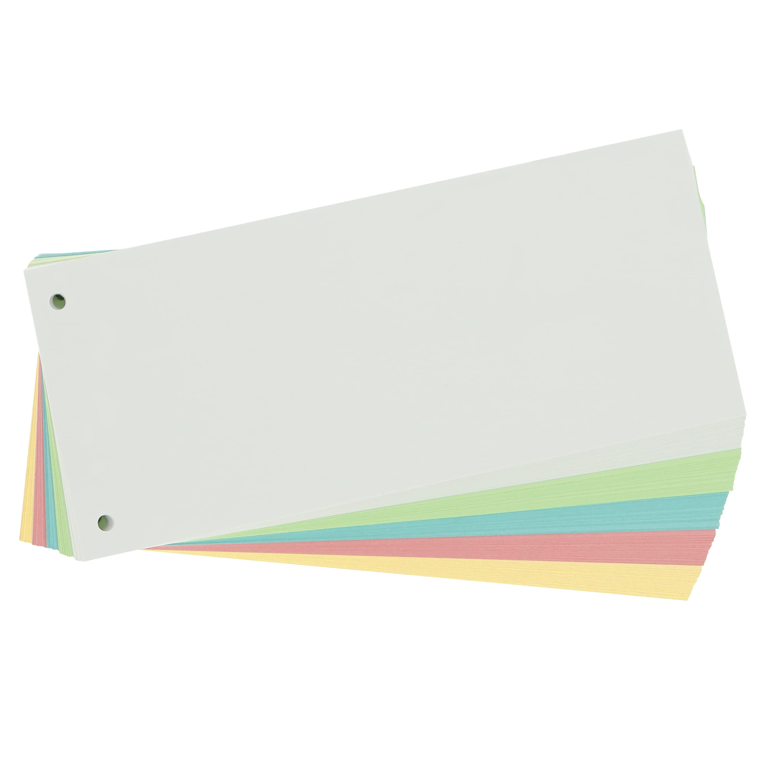 Limit 100 x Punched Cardboard Dividers 180gsm 5 Colours 240 x 105mm