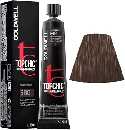 Goldwell Top Chic 5BG Permanent Hair Colour 60ml Light Brown Gold
