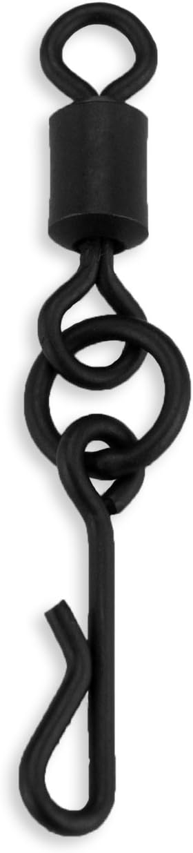 Bank Tackle Quick Change Swivels with Flexi Ring Loop Size 8 Kwik Link Carp Tackle Rigs