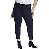 Royalty for Me Womens Royalty for Me Women's Plus Size Tummy Control Rolled Cuff Ankle Jeans