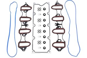 PUENGSI Intake Manifold Gasket Set Replacement Fit for Chevy 2002-2006 Avalanche 1500 2003-2009 Express 2500 3500 GMC 2003-2009 Yukon XL 1500 2500 Savana 2500 3500 2000-2009
