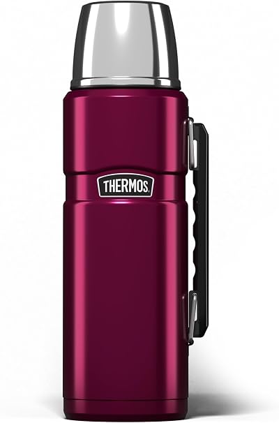 Thermos Stainless King Raspberry 1.2L Travel Flask Premium Leak Proof